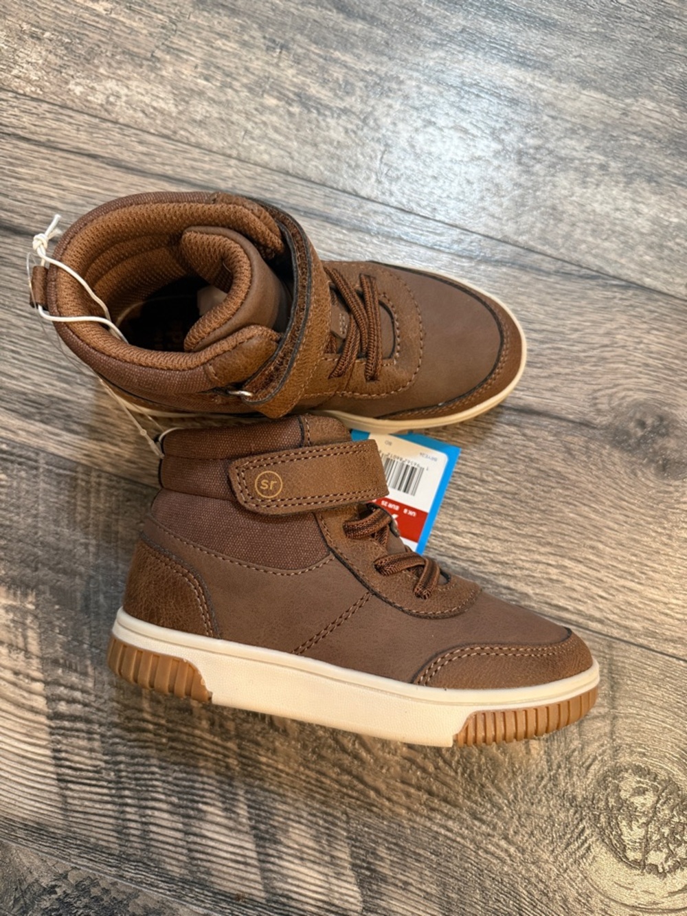 Stride rite MELVIN boots greige brown size 9 M/W boys new